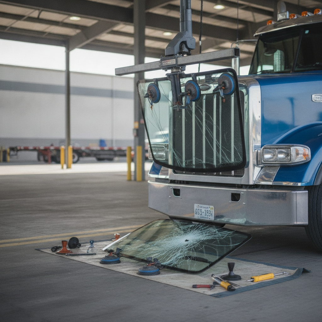 Truck Windshield Replacement-no people or no text